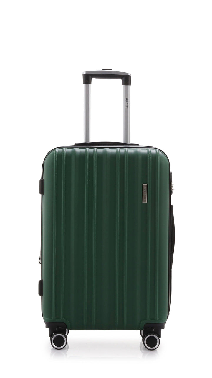 STARFLITE - BALI - VALISE RIGIDE EXTENSIBLE VUE DE FACE - VERT MILITAIRE