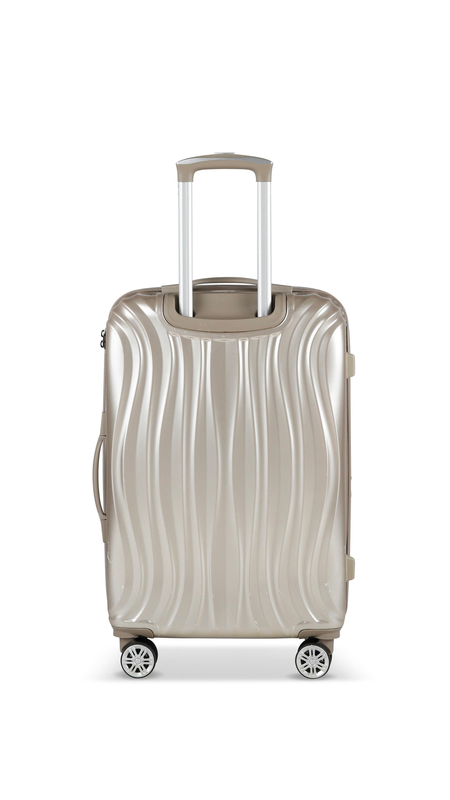 PLATINIUM - MADRID - VALISE TAILLE MOYENNE RIGIDE EXTENSIBLE - CHAMPAGNE - LE MONDE DU BAGAGE