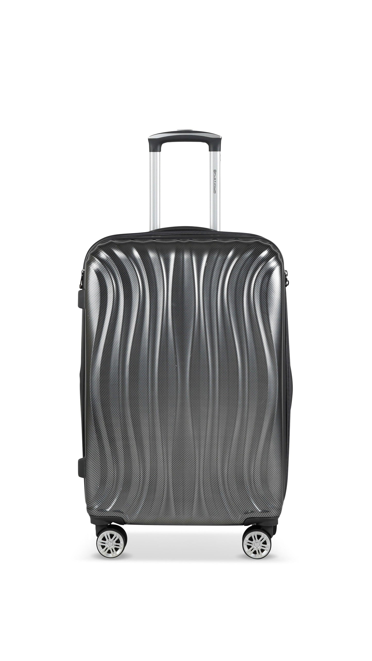 PLATINIUM - ST TROPEZ - VALISE RIGIDE EXTENSIBLE - NOIR - LE MONDE DU BAGAGE