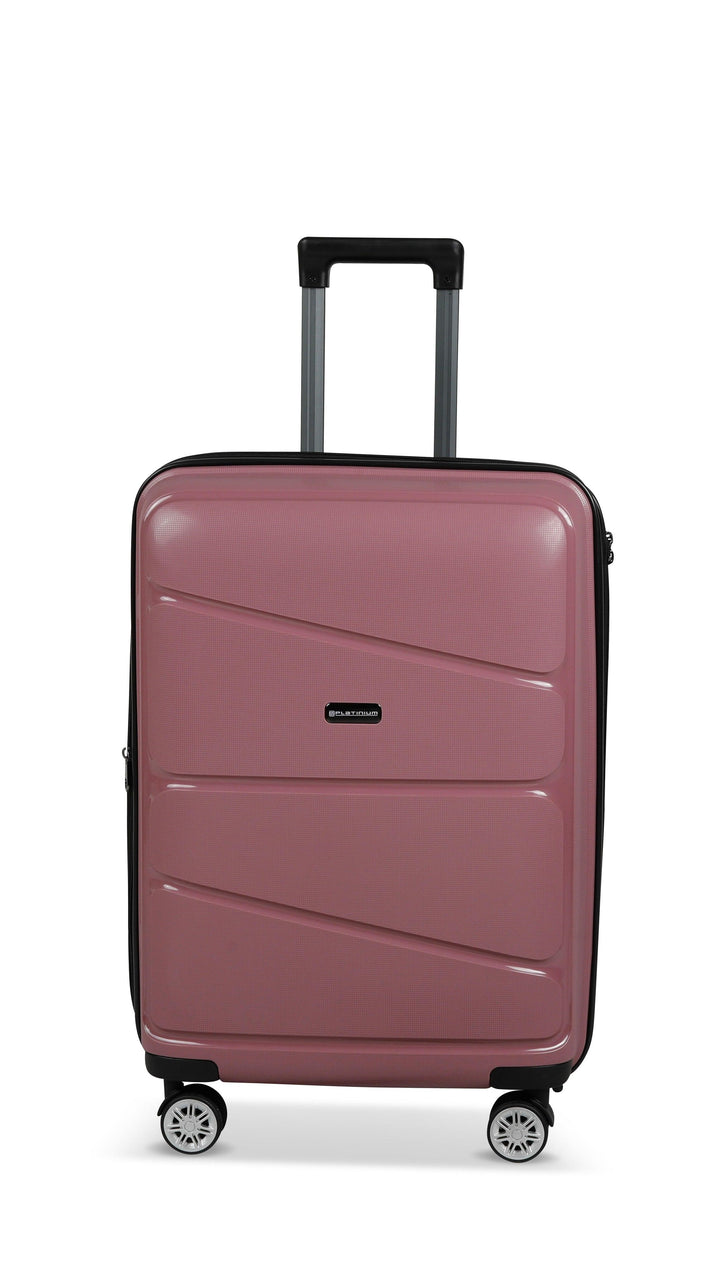Valise Platinium Taille Medium (65cm) Rose polypropylène