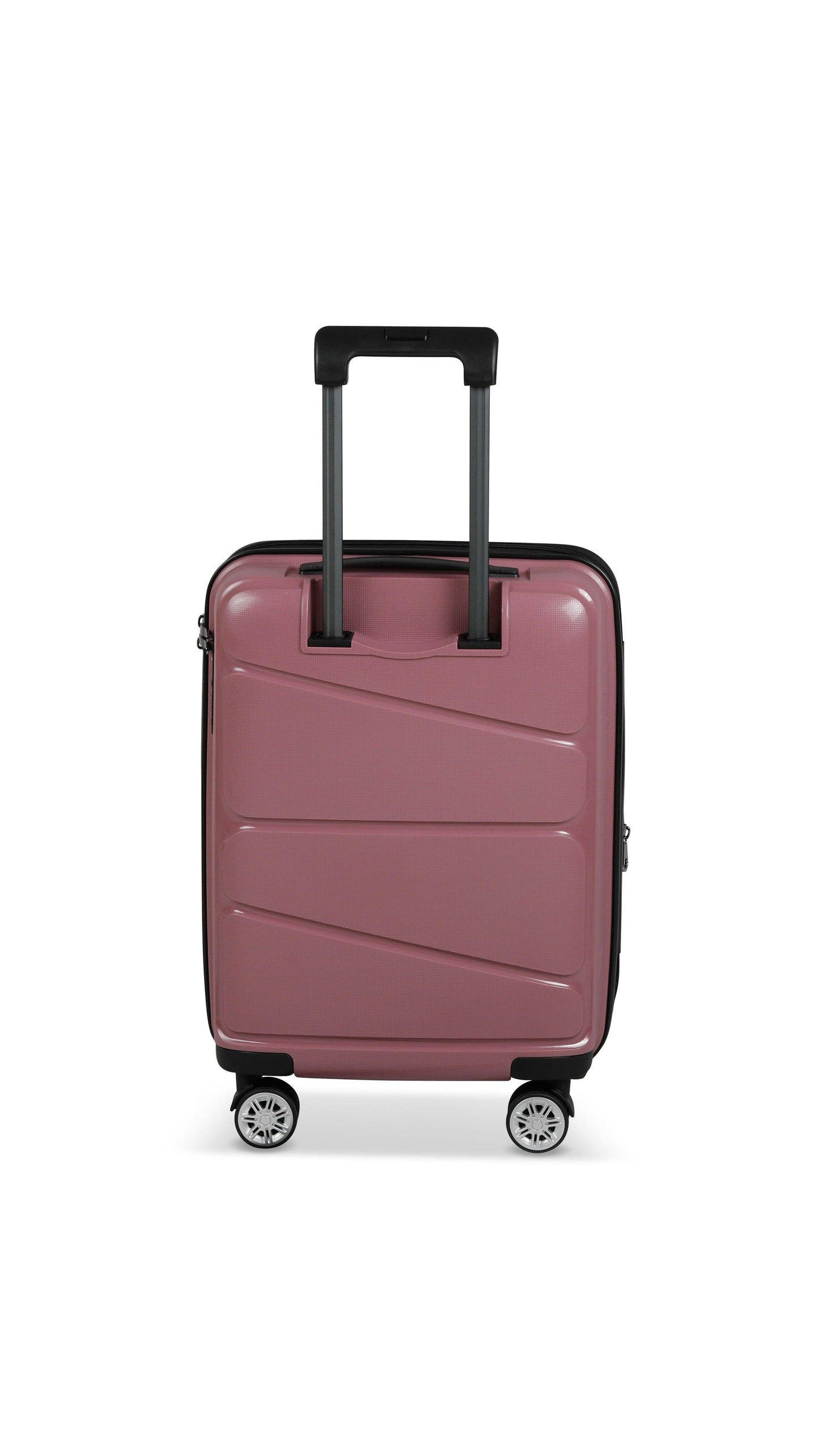 Valise Platinium Taille Cabine (55cm) Rose polypropylène vue de dos