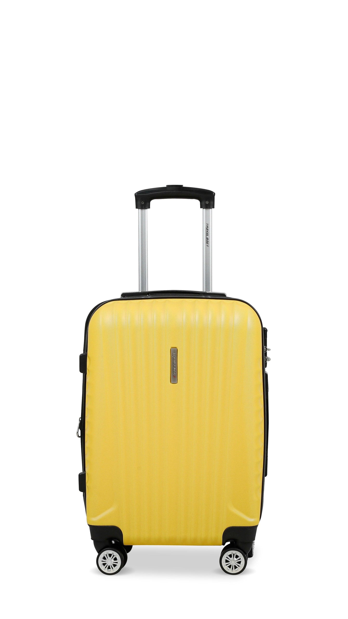 Valise Travel One Jaune Taille cabine 55cm extensible vue de face