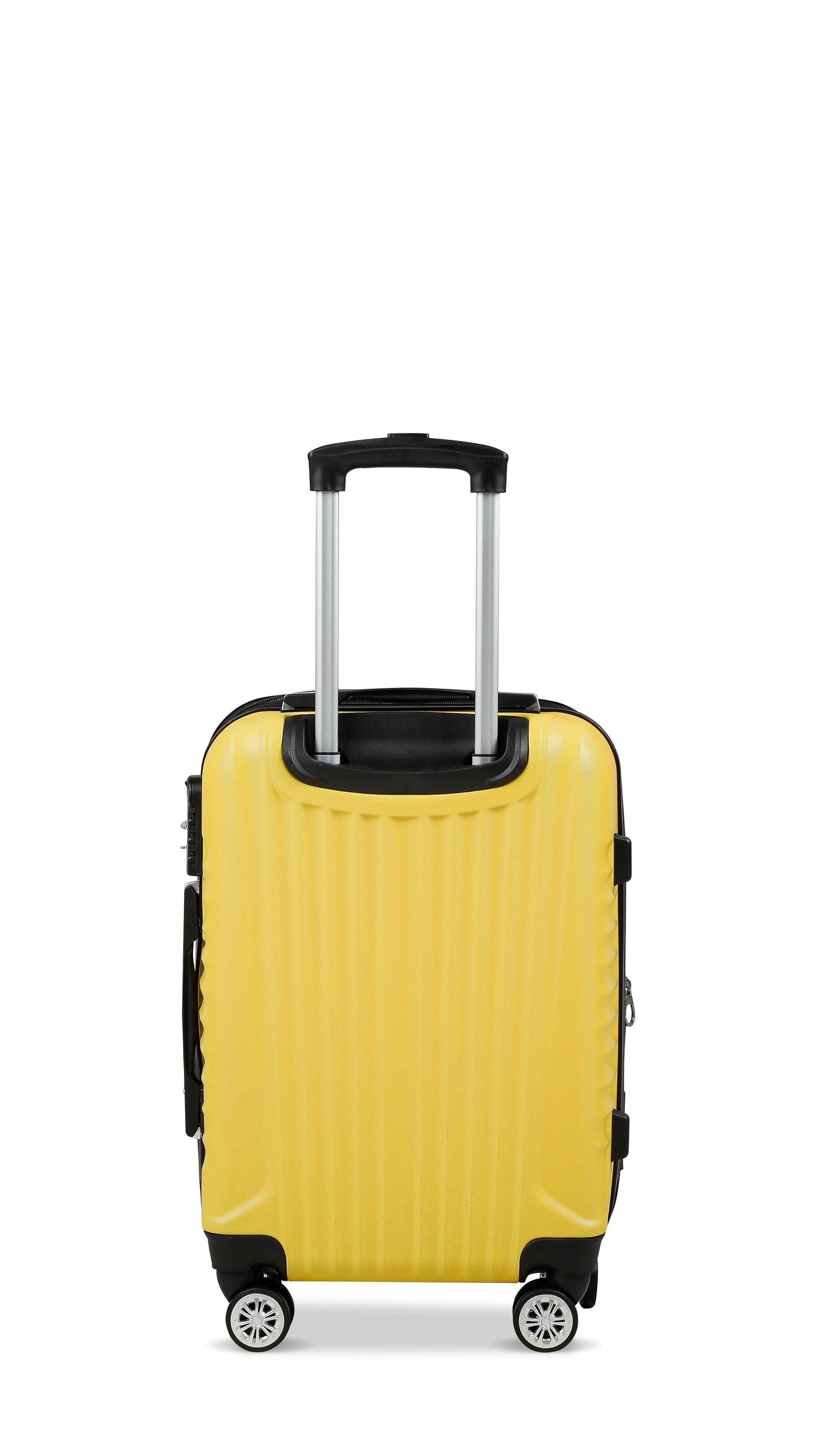 Valise Travel One Jaune Taille cabine 55cm extensible vue de dos