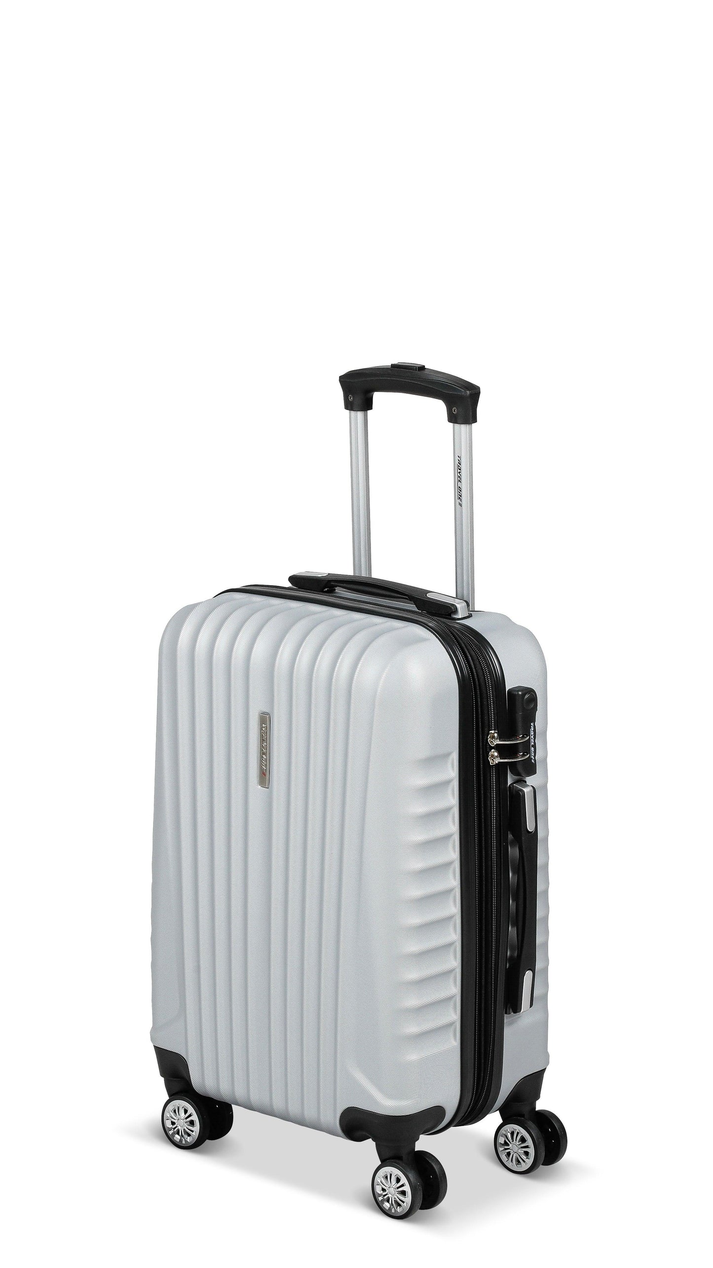 Valise Travel One Gris Taille Cabine 55cm extensible vue de profil