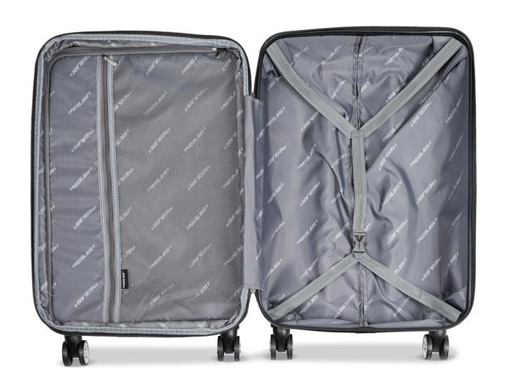 Valise Travel One Gris Taille Moyenne 66 cm extensible vue de l’intérieur