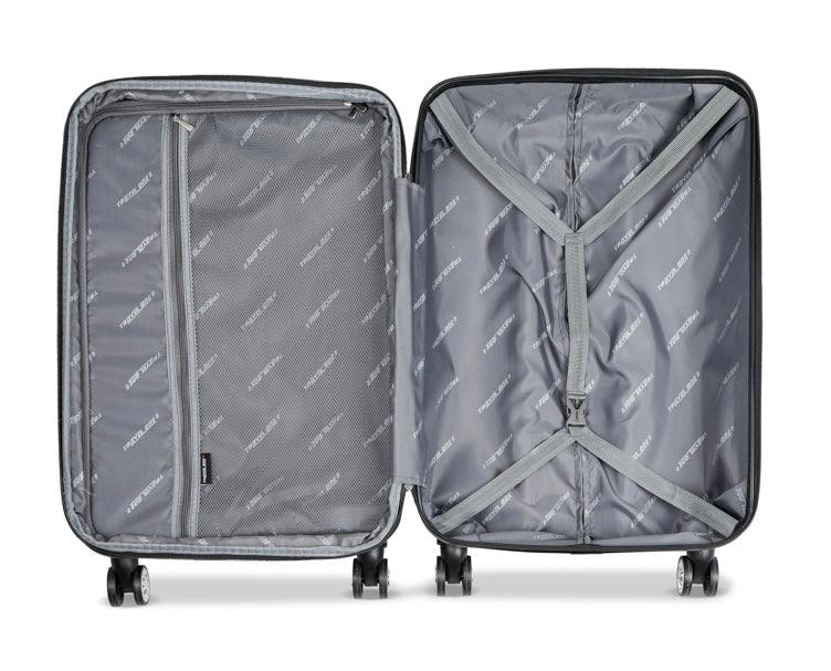 Set de 3 Valise Travel One Jaune extensible vue de l’intérieur