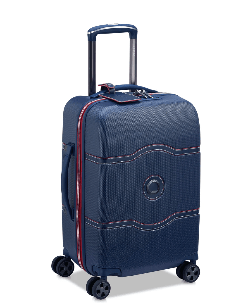 Valise CHATELET 2.0 couleur Bleu Taille Cabine 55cm Vue de profil