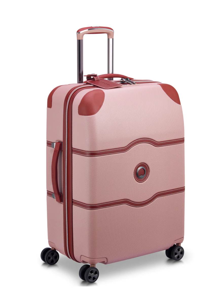 Valise CHATELET 2.0 couleur Rose Taille Moyenne 66cm Vue de profil