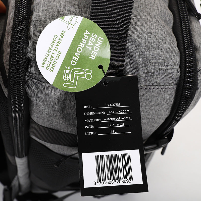 Sac à dos cabine 40x30x20 cm PLATINIUM – CABIN 40 – Format underseat avion