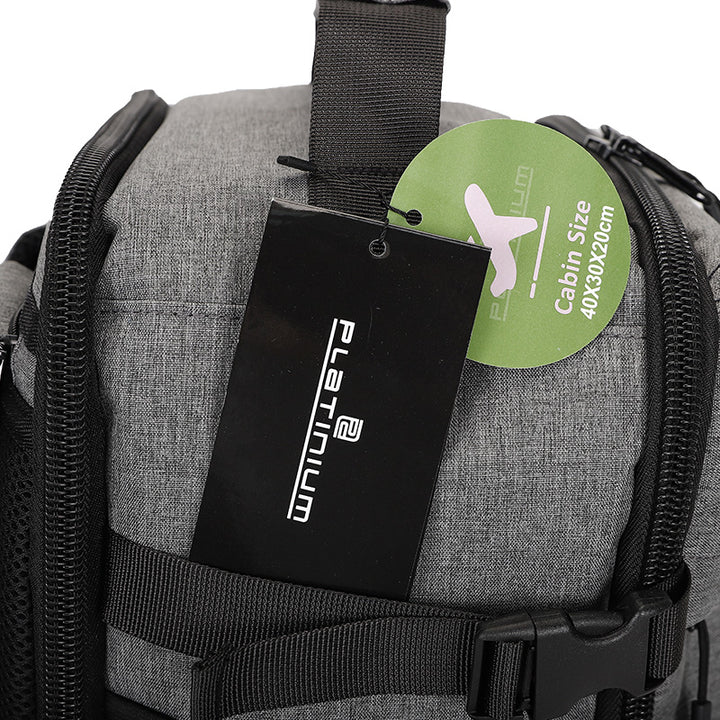 Sac à dos cabine 40x30x20 cm PLATINIUM – CABIN 40 – Format underseat avion