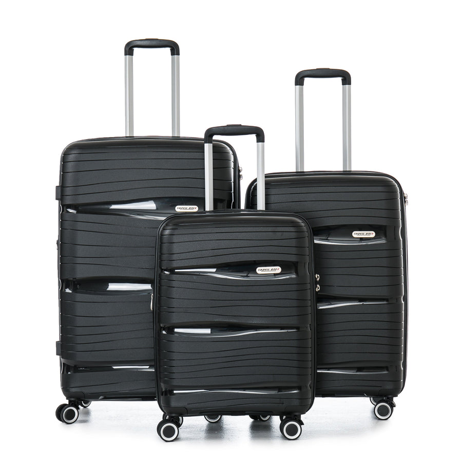 Set de 3 valises noir Travel One