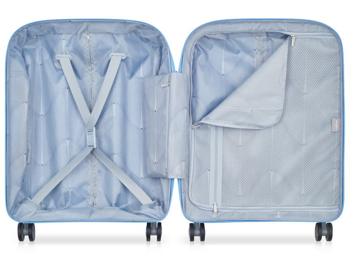 DELSEY CLAVEL VALISE CABINE - S SLIM (55CM) MATIÈRE RECYCLÉE