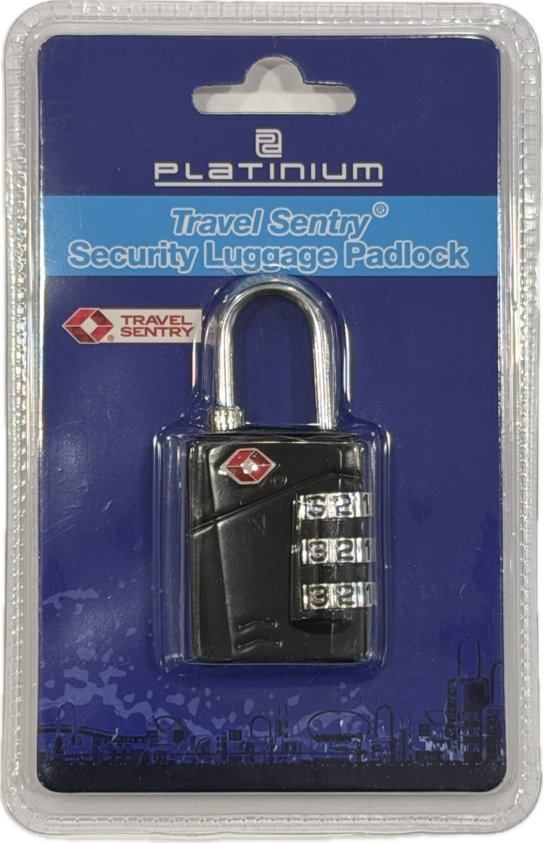 Cadenas à combinaison TSA -  Platinum