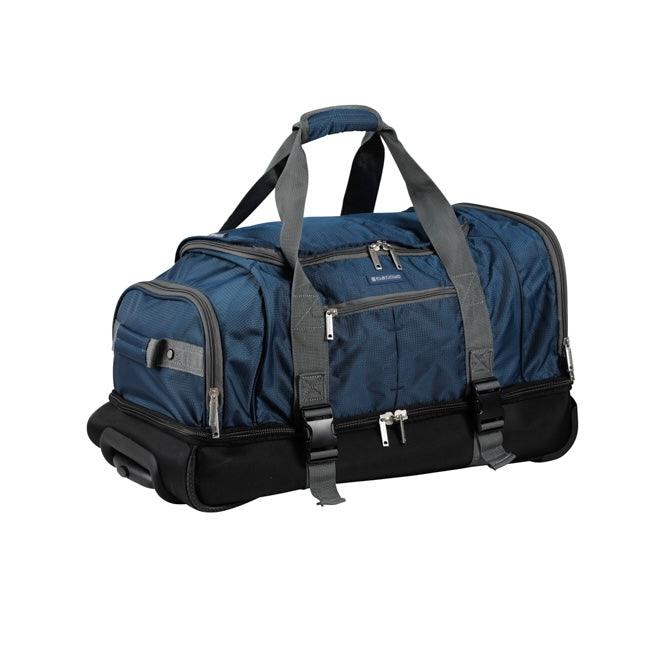 Sac de voyage Platinium bleu sans bandoulière taille moyenne 65cm 