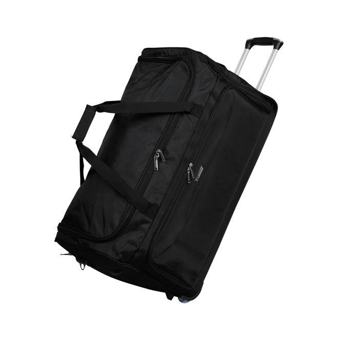 Sac De Voyage à Roulettes 65cm Utopia Black - Marque Française - Léger & Robuste - Garantie 2 Ans
