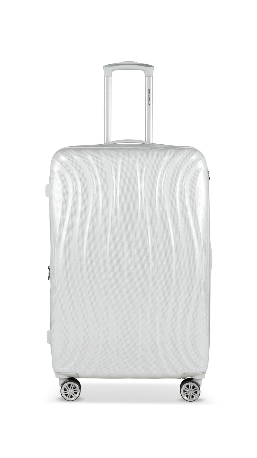 PLATINIUM - PRAGUE - VALISE GRANDE TAILLE RIGIDE EXTENSIBLE - BLANC - LE MONDE DU BAGAGE