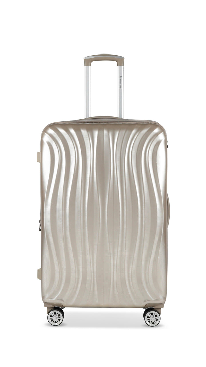 PLATINIUM - MADRID - VALISE GRANDE TAILLE RIGIDE EXTENSIBLE - CHAMPAGNE - LE MONDE DU BAGAGE