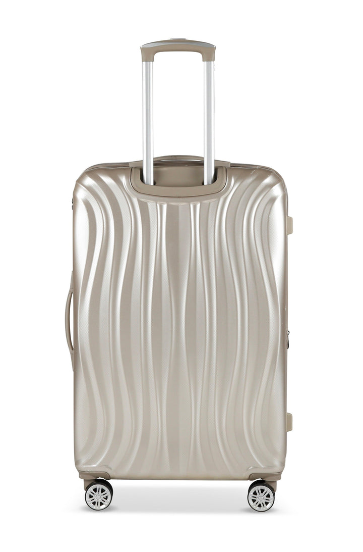 PLATINIUM - MADRID - VALISE GRANDE TAILLE RIGIDE EXTENSIBLE - CHAMPAGNE - LE MONDE DU BAGAGE