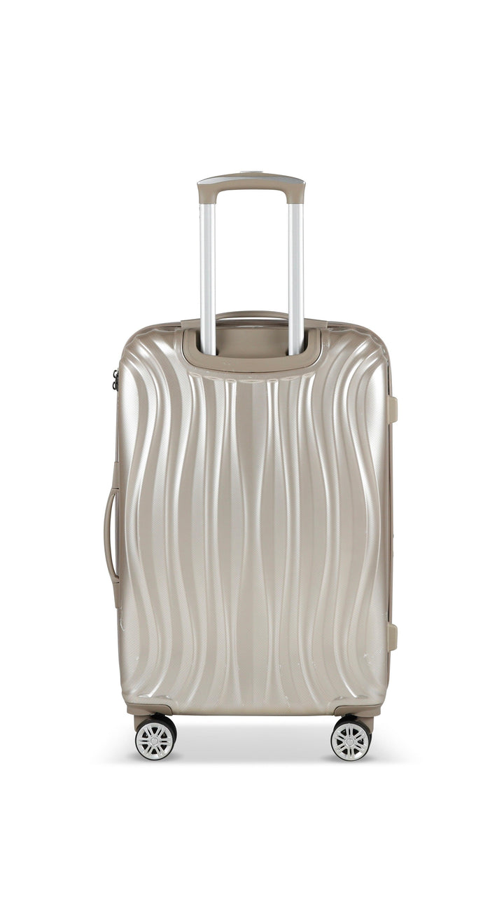 PLATINIUM - MADRID - VALISE TAILLE MOYENNE RIGIDE EXTENSIBLE - CHAMPAGNE - LE MONDE DU BAGAGE