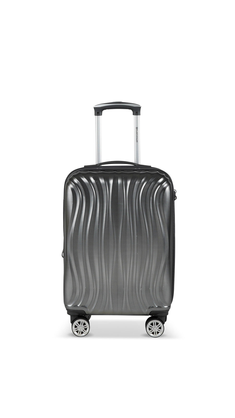 PLATINIUM - ST TROPEZ - VALISE TAILLE CABINE RIGIDE EXTENSIBLE - NOIR - LE MONDE DU BAGAGE