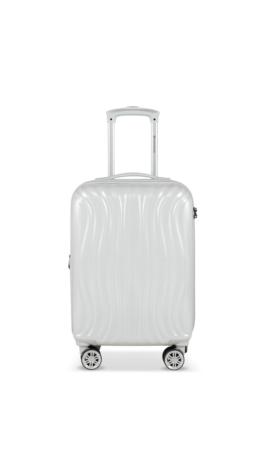 PLATINIUM - PRAGUE - VALISE TAILLE CABINE RIGIDE EXTENSIBLE - BLANC - LE MONDE DU BAGAGE