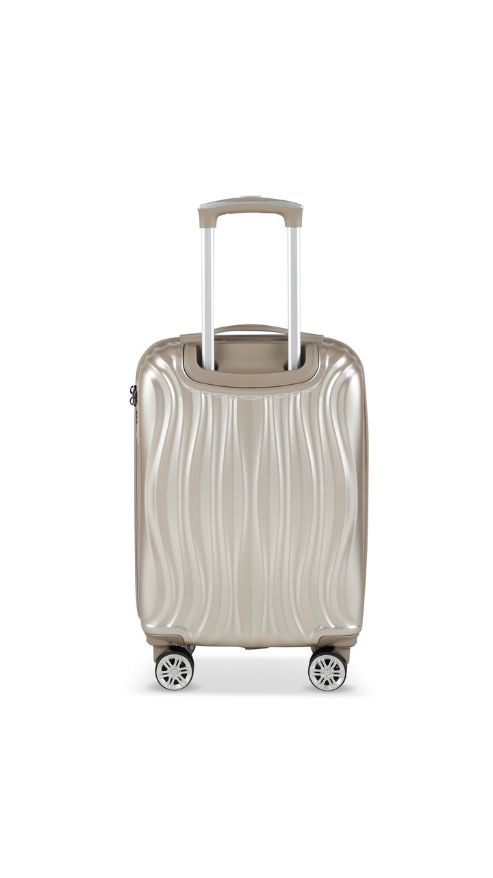 PLATINIUM - MADRID - VALISE TAILLE MOYENNE RIGIDE EXTENSIBLE - CHAMPAGNE - LE MONDE DU BAGAGE