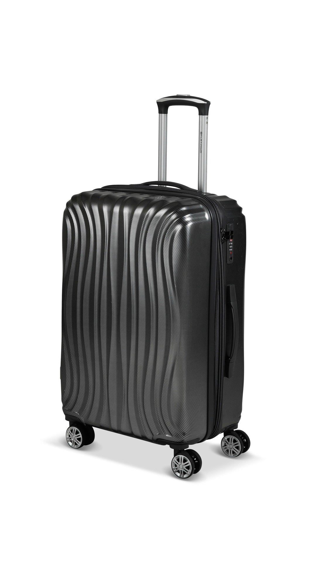 PLATINIUM - ST TROPEZ - VALISE TAILLE MOYENNE RIGIDE EXTENSIBLE - NOIR - LE MONDE DU BAGAGE