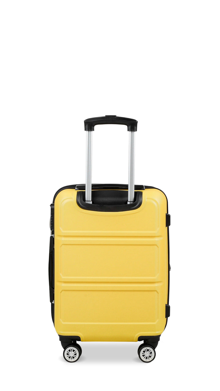 Valise Travel One Jaune Taille Cabine 55cm extensible vue de dos