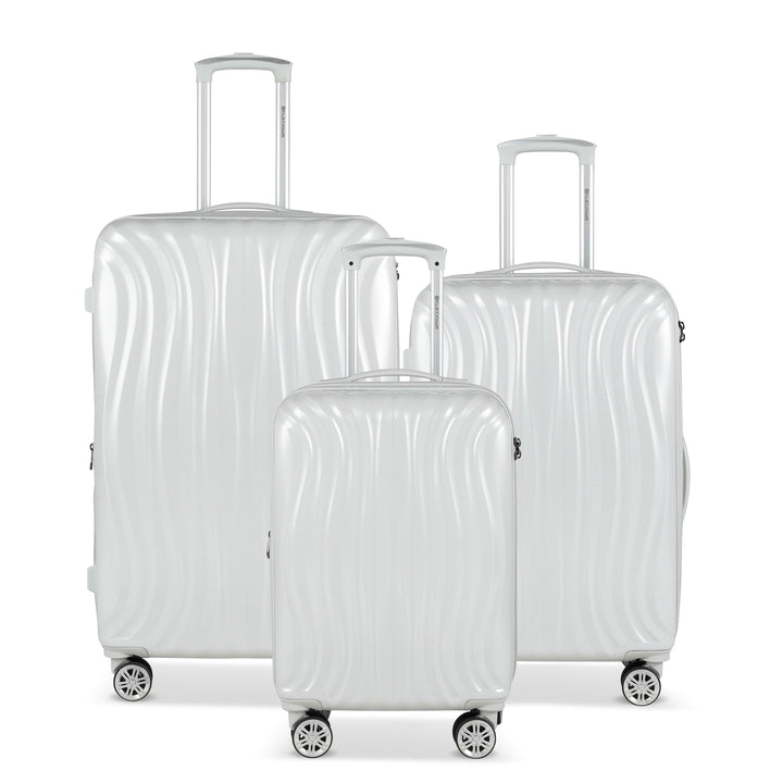 PLATINIUM - PRAGUE - VALISE TAILLE MOYENNE RIGIDE EXTENSIBLE - BLANC - LE MONDE DU BAGAGE