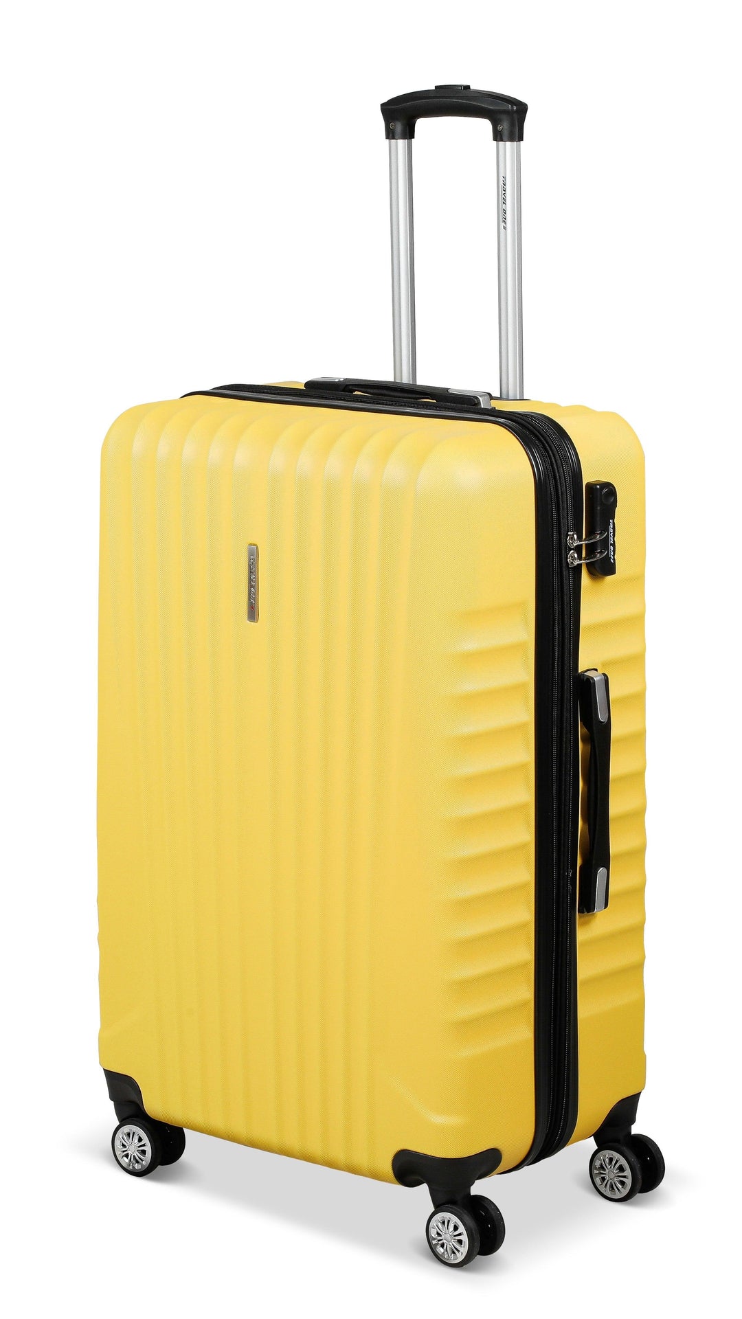 Valise Travel One Jaune Taille Large 76cm vue de profil