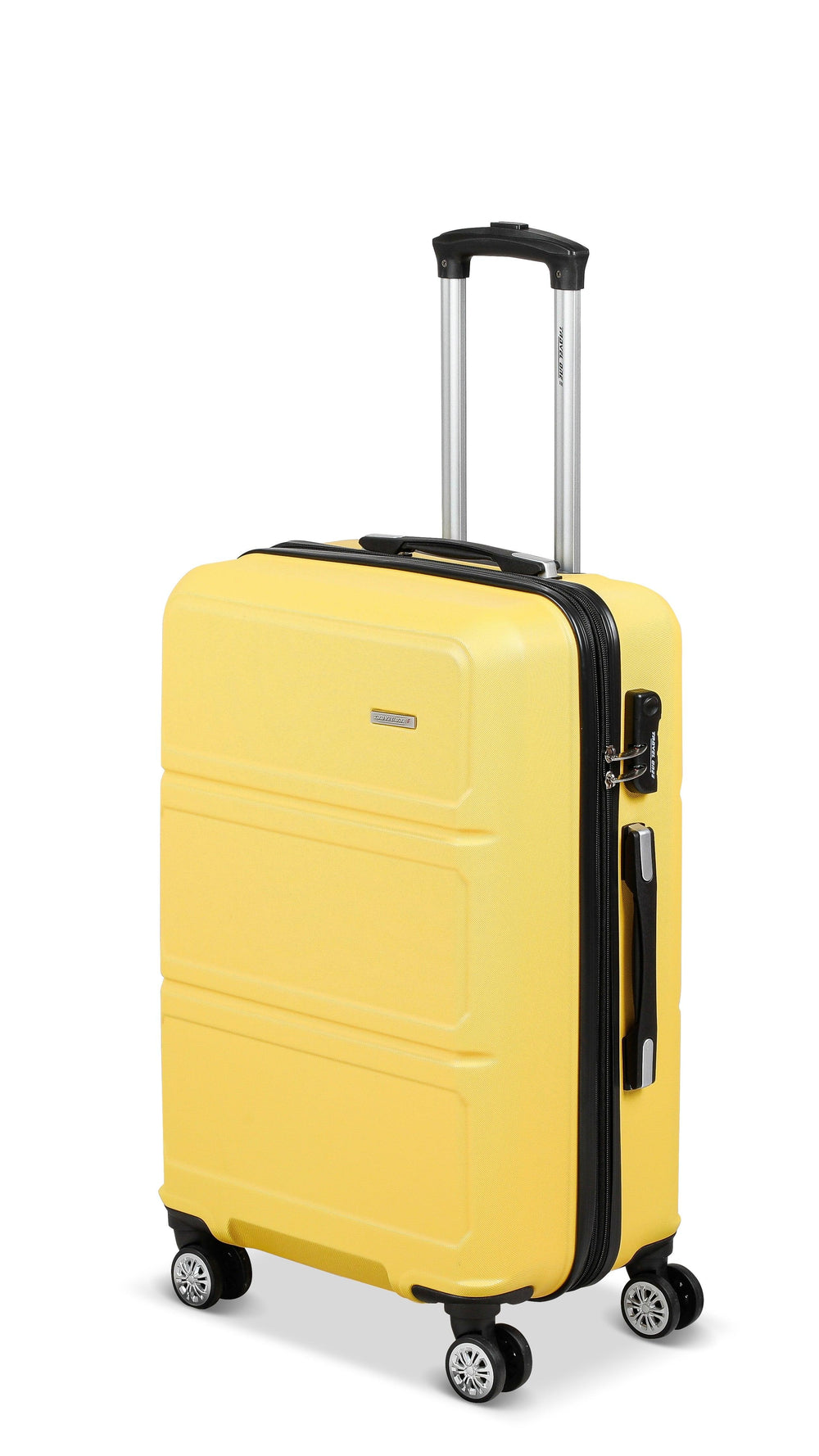 Valise Travel One Jaune Taille Moyenne 66 cm extensible vue de face