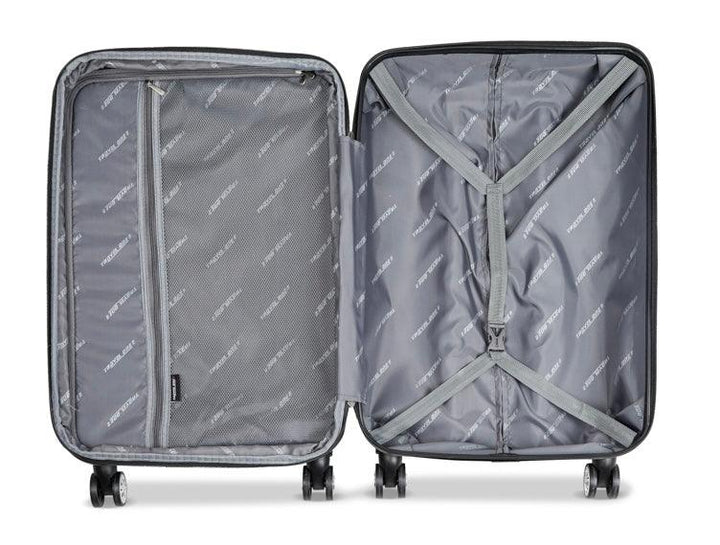 Valise Travel One Gris Taille Cabine 55cm extensible vue de l’intérieur