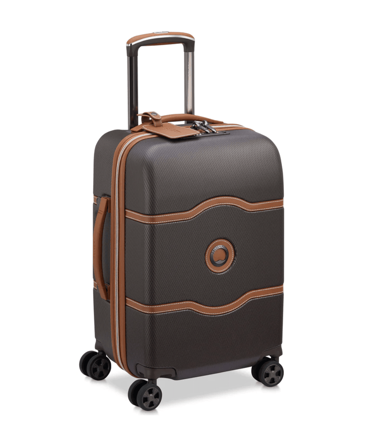 Valise CHATELET 2.0 couleur Marron Taille Cabine 55cm Vue de profil