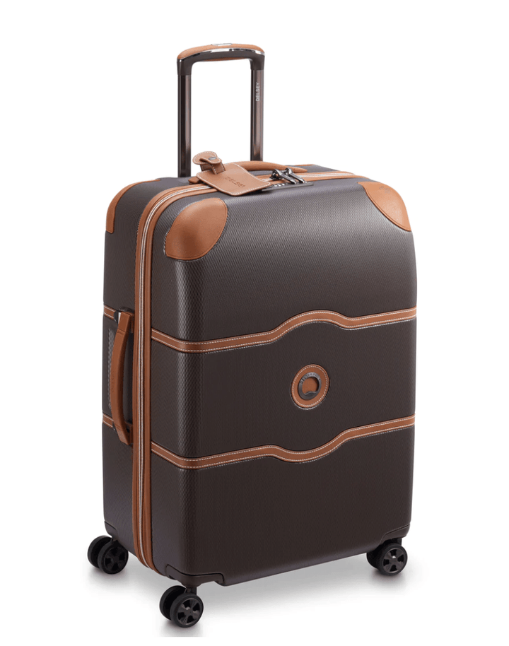 Valise CHATELET 2.0 couleur Marron Taille Moyenne 66cm Vue de profil