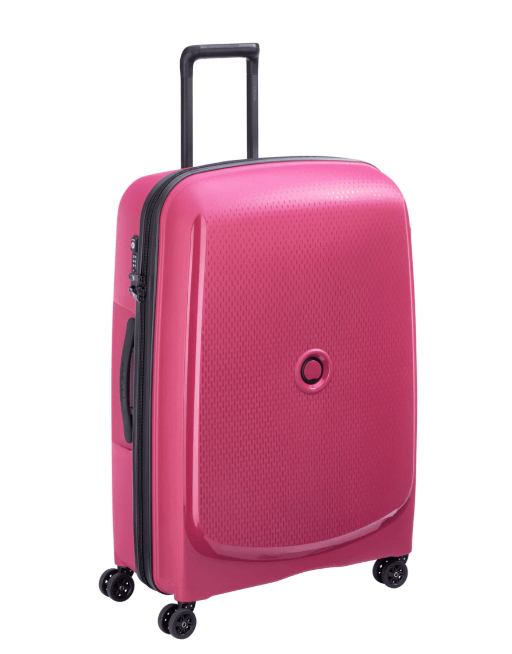 Valise Delsey Belmont Plus L (76cm) Rose Vue de profil