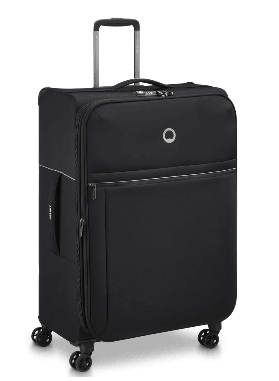 Valise Delsey Brochant 2.0 Taille Large Noir vue de profil