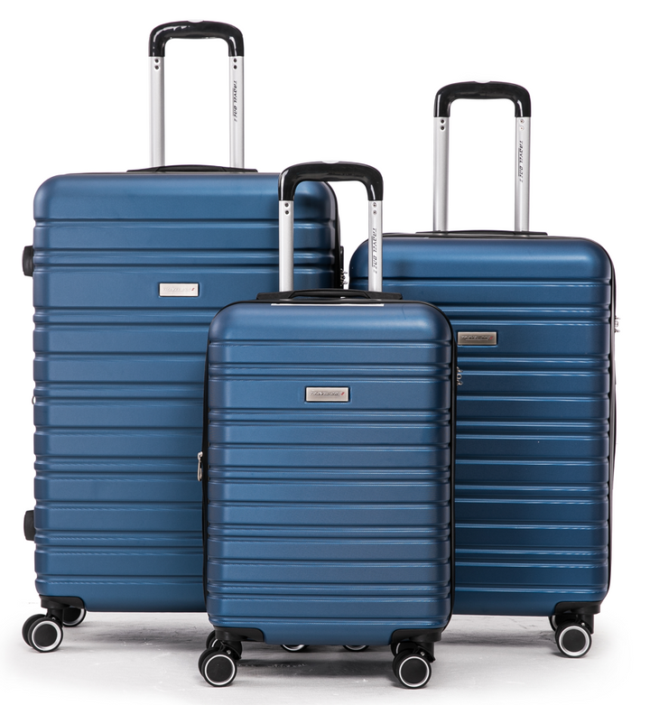 Set de 3 valises bleu Travel One sur Le Monde Du Bagage