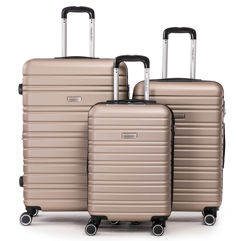 Valise Travel One set de 3 champagne